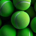 Lawn tennis balls are made from rubber, wool and nylon. The inside is a hollow shell made from natural rubber blended with synthetic rubber and other additives. The outside is covered with a fuzzy felt made from a blend of, Wool (typically 50–70%) and Nylon (typically 30–50%)This is a 3D image of tennis balls 